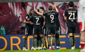 德甲劲旅拜仁惊艳大胜 莱比锡难阻冠军步伐 奥利塞助攻帽子戏法引领狂潮