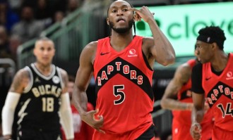 奎克利32+9英格拉姆22分 猛龙击败雄鹿